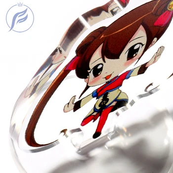 FANGQINGMAO 5cm de desene animate anime acrilic breloc moda ieftine personalizate logo-ul de imprimare 3D caracter standee brelocuri display