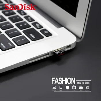 Flash drive SanDisk pen drive negru mini USB 8GB 16GB 32GB 64GB USB 2.0 pendrive USB flash drive Suport Oficial de Verificare