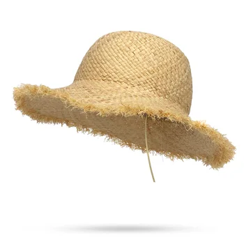 2018 Copil Drăguț Fete Băiat Rafie, Paie Pălărie de Soare Copii Mari Plaja de Refuz de Vară pentru Copii Luntraș Plaja de Sus Cupola Fedora Pălărie 50CM
