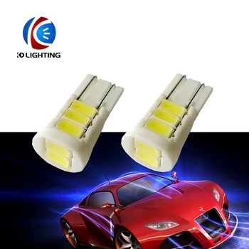 KD 100buc/lot T10 8SMD 5W 5630 192 168 194 W5W Super LED-uri albe Ceramice de Lumină Pană Bec Lampa Auto Sursa de Lumina DC12V masina stlying