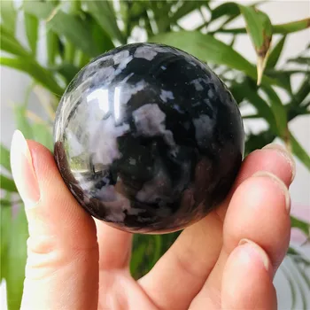 Naturale gri evergreen crystal ball minge de cristal de vindecare