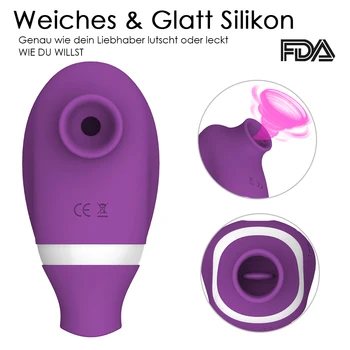 Suge Vibratorul Pentru Femei Clitoris Biberon Fraier Stimulator Clitoris Oral Limba Pizde Lins G-Spot Jucarii Sexuale pentru Cupluri Adulți