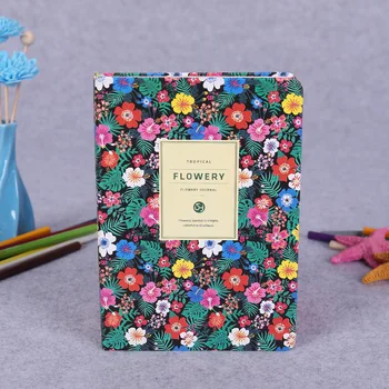 New Sosire Drăguț din Piele PU Florale Flori agenda Jurnal Planificator Săptămânal Notebook Școală, Rechizite de Birou Papetărie Kawaii
