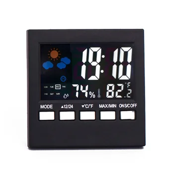 LED Ceas cu Alarmă Digital Prognoza Meteo Stație Multifuncțională Temperatură, Umiditate, Iluminare XH8Z JY18