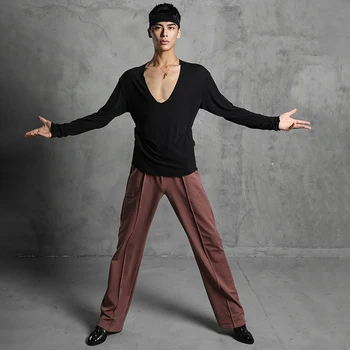 2020 Dans latino Pantaloni Bărbați Adulți Național de Standard, Costume de Dans Noi Direct Pantaloni Casual, de Performanță Dans Purta SL4089