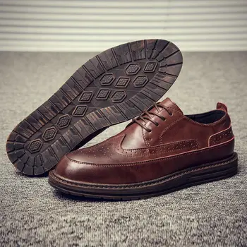 Toamna Noua Bullock Oameni De Afaceri Clasic Formale Pantofi Pentru Bărbați Pantofi Oxford Barbati Pantofi Rochie C21-56