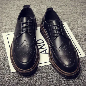 Toamna Noua Bullock Oameni De Afaceri Clasic Formale Pantofi Pentru Bărbați Pantofi Oxford Barbati Pantofi Rochie C21-56