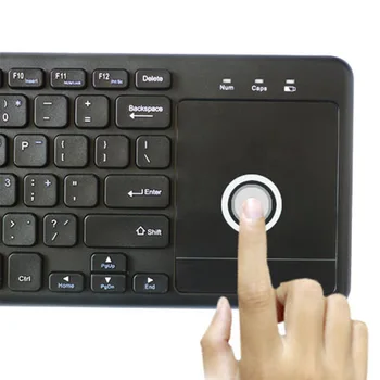 Noi 2.4 G Wireless Tastatura Touch Panel cu Multi-touch Tastatura cu Receptor USB Alimentat De Baterii 2xAAA (nu sunt incluse)