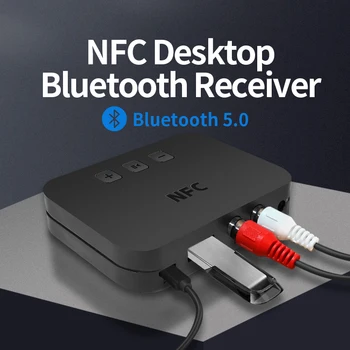 VAORLO Bluetooth 5.0 Receptor fără Fir Transmisie Audio Stereo Suport Muzica U Disc NFX Conecta Cu RCA AUX 3.5 Jack Adaptor