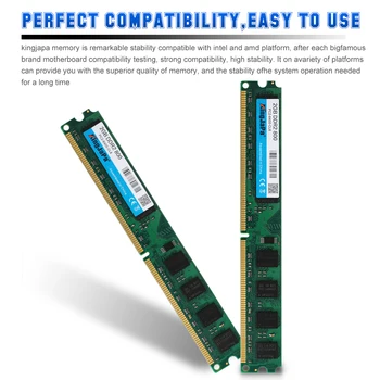 KingJaPa DDR 2 3 DDR2 DDR3 / PC2 PC3 1GB 2GB 4GB 8GB 16GB Calculator PC Desktop Memorie RAM PC3-12800 1600MHz 1333MHz 800MHz