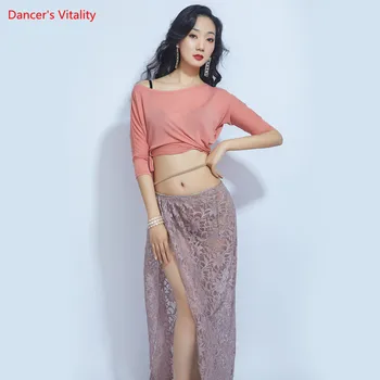 Belly Dance Nou Set Solid De Culoare De Dans De Top Incepator Dans Rochie De Dantelă Practică Haine Dans Oriental, Dans, Haine