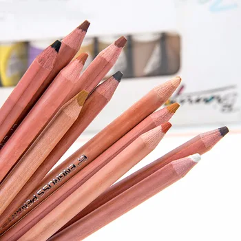 12 culori Pastelate Pielii Creion Rosu Penis pentru Artist Desen Desen Lapice Școală Creion de Culoare pentru Desen Artistic Elemente