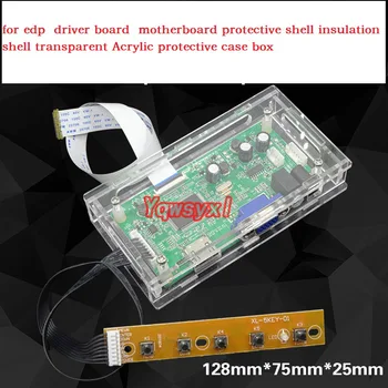 Yqwsyxl LED/LCD controller driver placa Acril transparent caseta de protecție caz pentru M. NT68676 TV 2AV EDP driver de placa