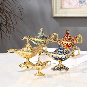 Multi-culoare Aladdin lampa magic retro home decor tradițional gol basm care doresc elf elf ceainic meserii decor