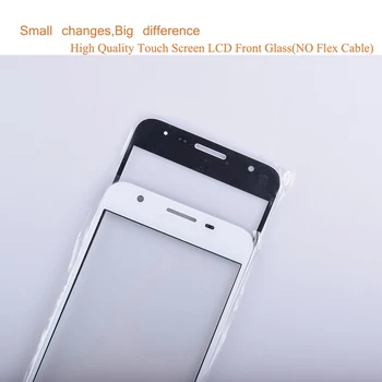 10buc/lot Pentru Samsung Galaxy J5 Prim-G570 G570F Exterior partea de Sus de Sticlă/Lentilă Frontală Ecran Frontal Capacul (Fara digitizer) cu Ecran Tactil