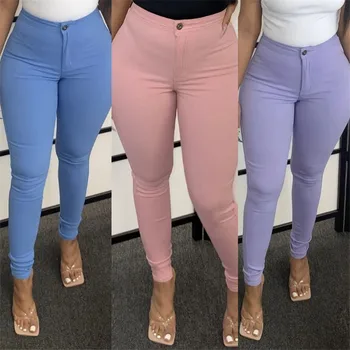 De vânzare la cald 9 culori pentru Femei pantaloni lungi Ridicat de stretch Skinny subțire pantaloni de Moda sexy Ridicați solduri pantaloni de creion S-3XL pret en-gros