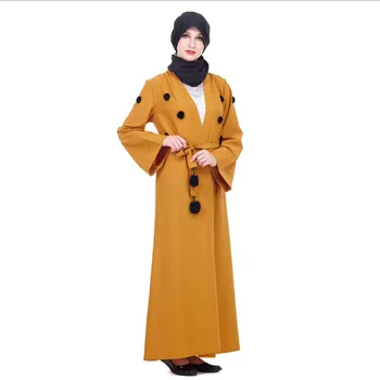 Musulman Abaya Aplici Rochie Cardigan Lung Halat De Rochii Kimono Jubah Orientul Mijlociu Ramadan Echipa De Cult Islamic Îmbrăcăminte