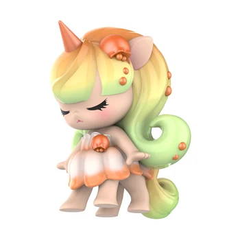 Unicorn Fată Zână Floare La Modă Copil Papusa Cadou De Ziua Computer Desktop Decor Drăguț Jucărie Orb Aleatoare Cutie