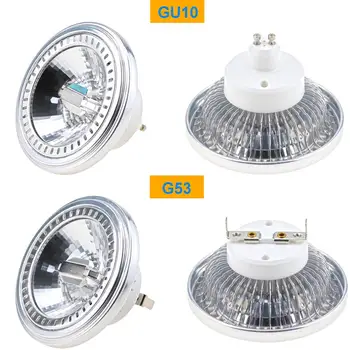 De înaltă Calitate Rotund AR111 15W ȘTIULETE de LED Downlight Estompat G53 Bază GU10 Lampă Spot Lumina DC12V AC110-240V AR111 LED, Bec Lumini