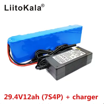 LiitoKala 7S4P 24V 12ah baterii cu litiu baterii pentru motor electric de biciclete ebike scuter cu rotile cropper cu BMS