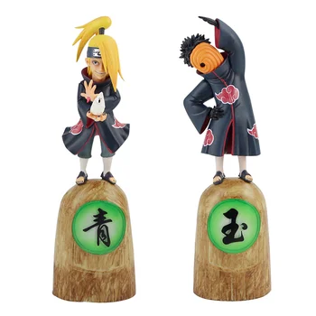 2Styles 25cm Anime Naruto Fierbinte Figura Jucării Akatsuki Deidara & Tobi Tobb Statuie din PVC de Colectare Model de Papusa Pentru Cadou