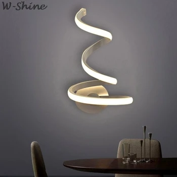 LED Lampă de Perete Dormitor, Noptiera Simpla Creative Moderne Lampa de Artă Lampă de Perete Acrilica Coridor Scara Lumini