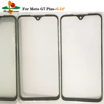 10buc\mult Pentru Motorola Moto G7 / G7 Play / G7 Plus /G7 Față de Putere de Sticla Touch Ecran LCD Panoul Exterior Lentilă de Sticlă de Înlocuire