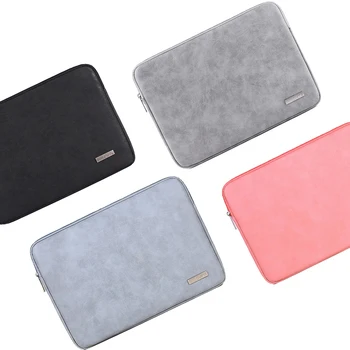 Piele PU moale 13.3 15 Impermeabil Geanta de Laptop Husa Sleeve Pentru Macbook Air 13 Pro Retina 13.3 14 15.6 inch Notebook-uri Acoperi Caz