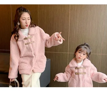2020 nou părinte-copil purta mama și femei de moda topuri fete străine stil și cașmir de toamnă și de iarnă lână de miel c