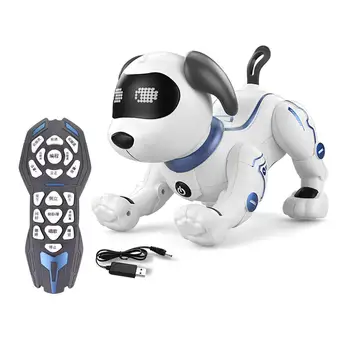 RC Inteligent Robot de Jucărie de Câine de Programare Vorbesc Inteligent Robot de Mers pe jos de Câine de Companie Jucărie de Ziua de nastere Cadou de Crăciun Jucării Pentru Copii