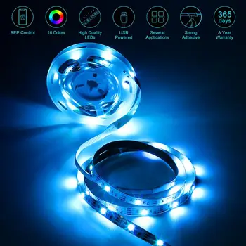 Bluetooth Benzi de Lumină Led RGB 5050 Panglică Flexibil RGB LED-uri de Lumină de Bandă Diodă de Control Bluetooth Culoare Schimbare Led-uri Benzi de Lumină