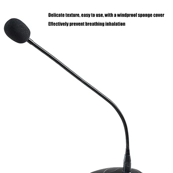 Flexibil Sta pe Desktop Gooseneck Microfon cu Fir Suport pentru Masă cablu de alimentare Voce Condensator Microfon Pentru Calculator PC Desktop Notebook