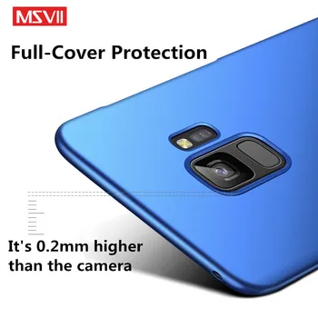 Pentru Samsung Galaxy S9 plus caz MSVII caz de protecție Pentru Samsung S9 PC greu Capacul din spate Coque caz pentru Galaxy S 9 telefon caz
