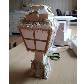 3D Lampă de Masă Cadou Cutie de Metal de Tăiere Moare pentru DIY Scrapbooking Album Foto Carte de Hârtie de Luare Decorative Consumabile 2019 Noi