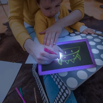 Jucărie de învățământ Placa de Desen Tableta Graffiti Luminoasă cu Led-uri de Magie Atrage Copii Vopsea de Jucărie DIY Boy Fata de Jucarii Pentru Copii Cu Lumină