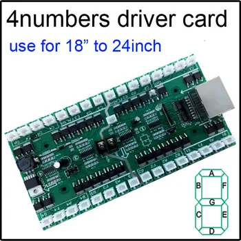 4 numere conduce carduri cu utilizare pentru 18inch la 24inch numere de card de control,LED digital numbres module, 12V