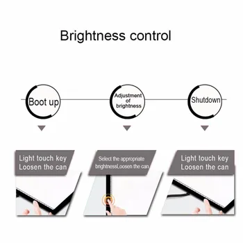 Portabil A3 LED Tampon Cutie Desen Copie Bord Elaborarea Tabletă Grafică Tabelul Pad Panoul Pad Copie de Bord cu Control Luminozitate
