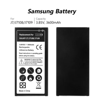 Baterie telefon 3.85 V 3600mAh Litiu Reîncărcabilă Baterie Pentru Samsung Galaxy J7 Ediția 2016 J710/SM-J7109/SM-J7108/SM-J710F