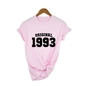 Original 1993 Tricou Imprimat Făcut În 1993 Femei Tricou Casual Tricou Amuzant pentru Doamna Top Tee Tumblr Hipster Tricouri Haine