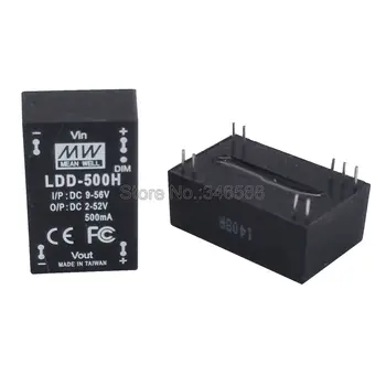 LDD-500H DC9-56V DC2-52V 500mA MEAN WELL MEANWELL Original DC-DC Curent Constant, Pas-Jos LED Driver