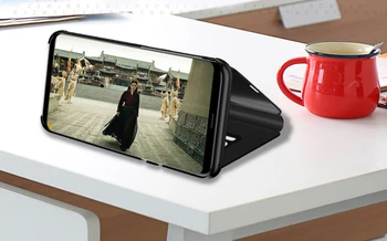 Smart Mirror Caz Flip Pentru Huawei P Inteligente Z Y9 Y7 Y6 Y5 Prim-2019 NOVA 5i 5Pro 4 4E 3 3i 3E Telefon Caz Acoperire Capa Coque