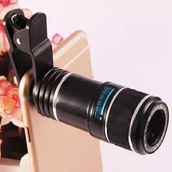 Universal Clip 12X Zoom Telefoto Telescop Telefon Obiectiv pentru Huawei P30 P30 Pro P20 Lite P20 Pro P10 Pro P10 Plus P9 Plus P8 Lite