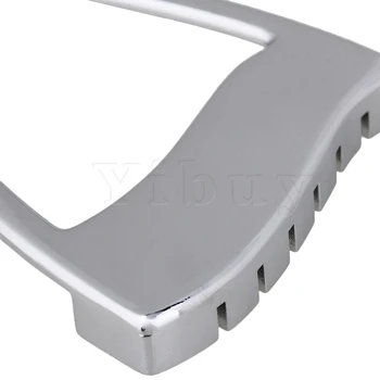 Yibuy Chrome Chitara Pod Tailpiece pentru Jazz Hollowbody Chitara Archtop Înlocuiri Pachet de 5