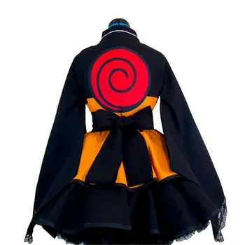 Trajes de Naruto Cosplay traje de Anime Naruto hombre para Show trajes de dibujos animados japoneses Naruto abrigo rochie de Top