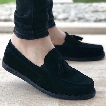Talent 007 Culoare Negru De Barbati Mocasini Pantofi 2021 Vară De Moda Sezon Nou Design Elegant De Piele De Căprioară De Înaltă Calitate Casual Clasic De Îmbrăcăminte