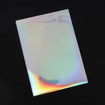 10 coli/lot A4 auto-adhensive Laser printer DIY autocolant imprimabil hârtie curcubeu holografic autocolant pentru manualidades album