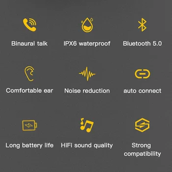 Bluetooth În Ureche TWS Wireless Bluetooth pentru Căști Stereo Bass Microfon Handsfree Alb Roz Albastru pentru IPhone Smartphone Xiaomi, Huawei