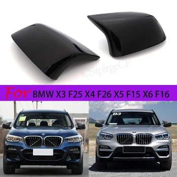 Pentru BMW - 2018 X5 F15 și F16 X6 X4 F26 F25 X3 înaltă calitate, buna masina neagra oglinda retrovizoare capacului lateral aripa oglinda acoperi