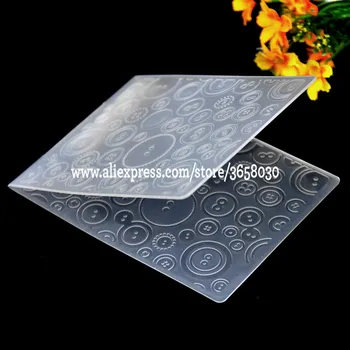 Butoanele de Plastic de Relief Folder Pentru Album DIY Album Instrument Card de Plastic Șablon 10.5x14.5cm 8070710