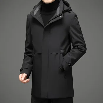 2021 jos jacheta, palton barbati haina de iarna alba iarna paltoane